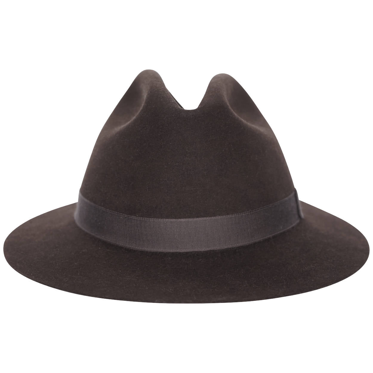 Vintage Biltmore Royal Fedora Dark Brown Fur Felt 6 7/8 Small - Poppy's Vintage Clothing