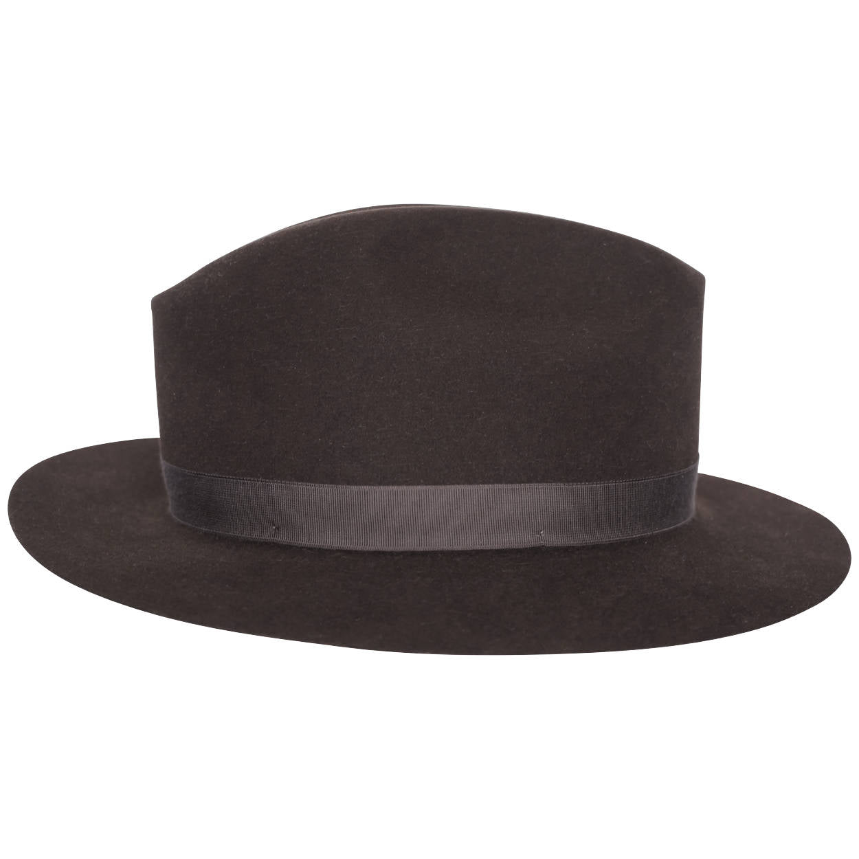 Vintage Biltmore Royal Fedora Dark Brown Fur Felt 6 7/8 Small - Poppy's Vintage Clothing
