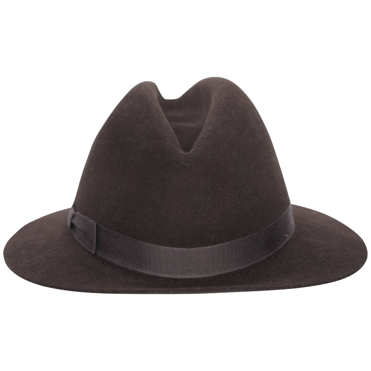 Vintage Biltmore Royal Fedora Dark Brown Fur Felt 6 7/8 Small - Poppy's Vintage Clothing