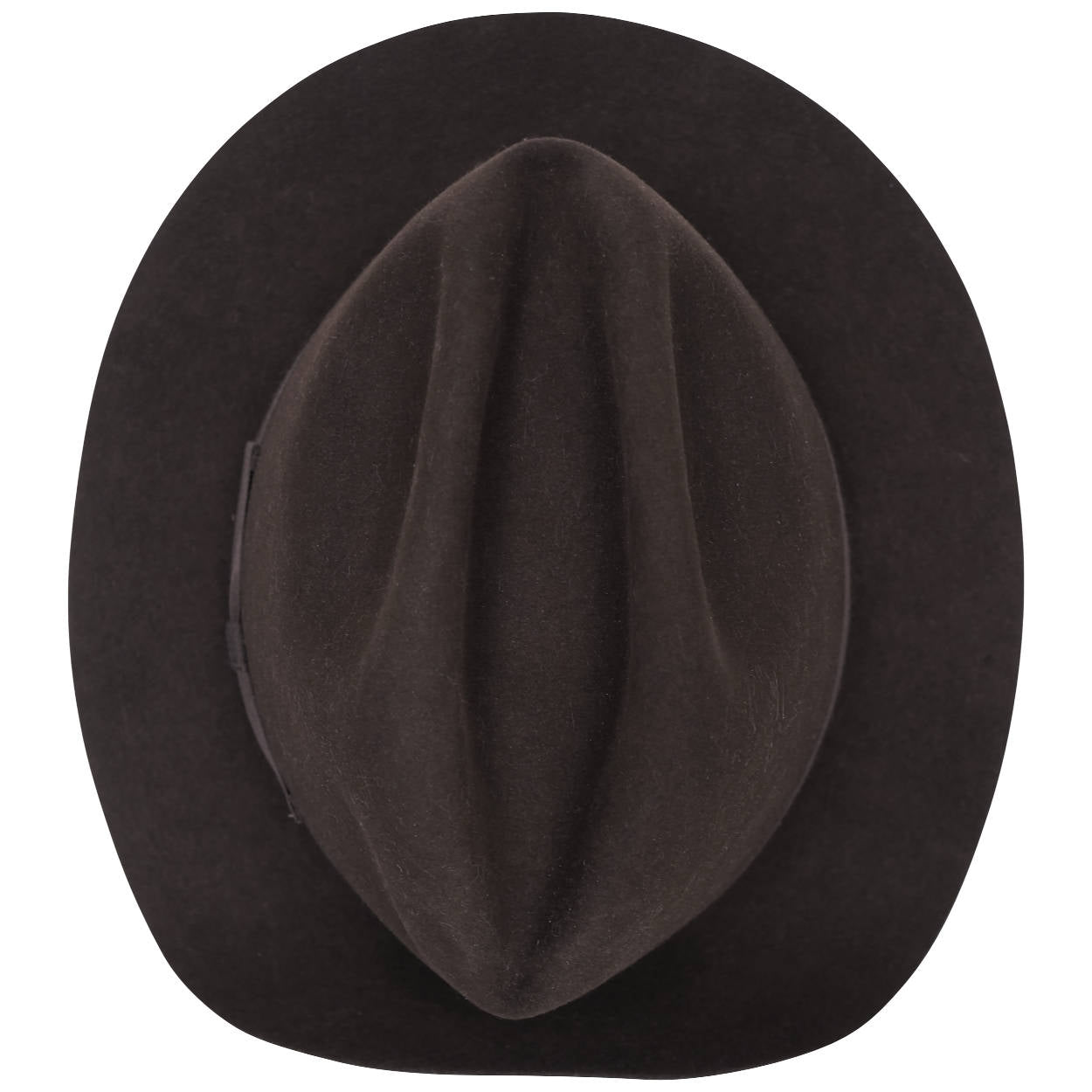 Vintage Biltmore Royal Fedora Dark Brown Fur Felt 6 7/8 Small - Poppy's Vintage Clothing