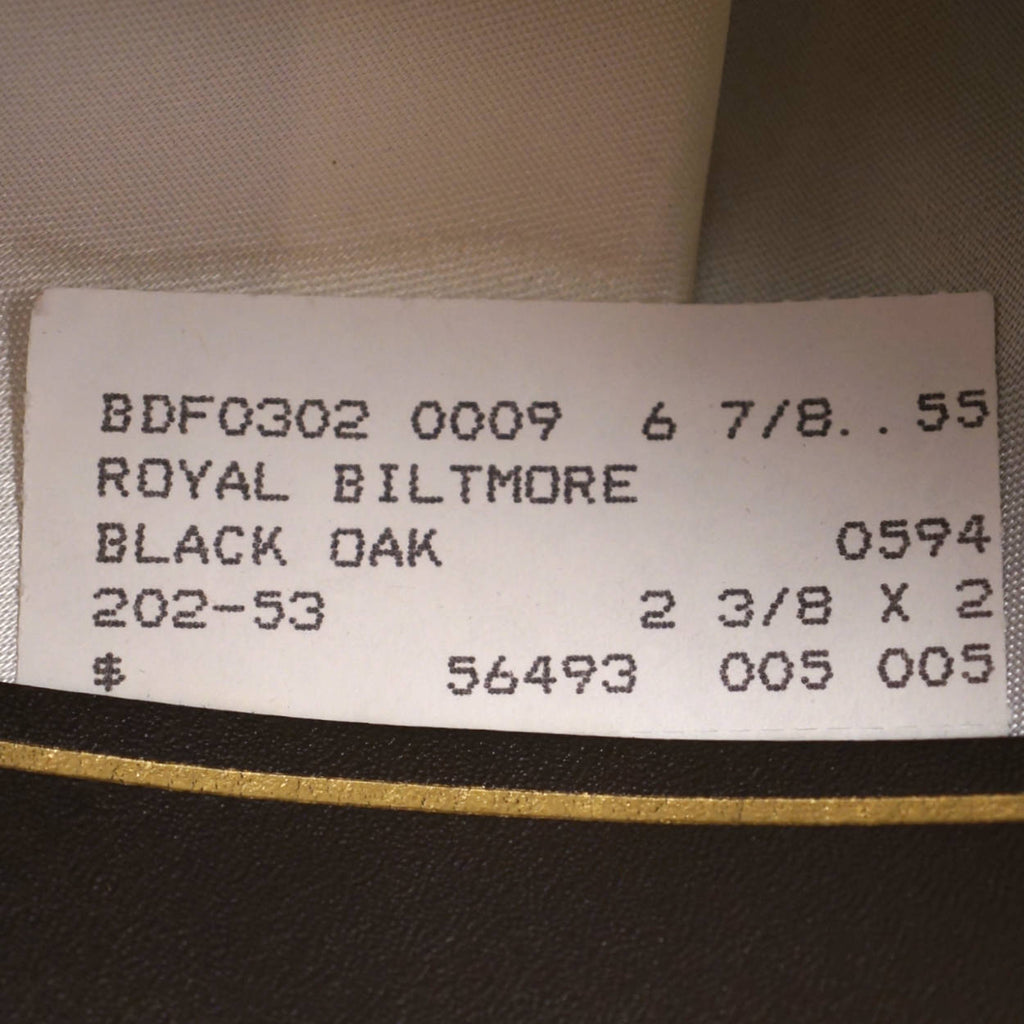 Vintage Biltmore Royal Fedora Dark Brown Fur Felt 6 7/8 Small - Poppy's Vintage Clothing