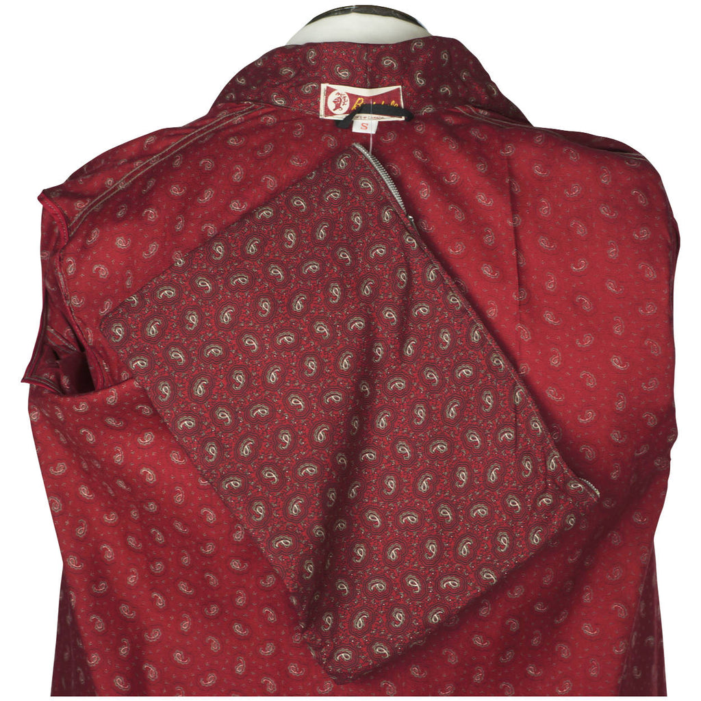 Vintage 60s Mens Dressing Gown Viscose Challis Canada Size S - Poppy's Vintage Clothing