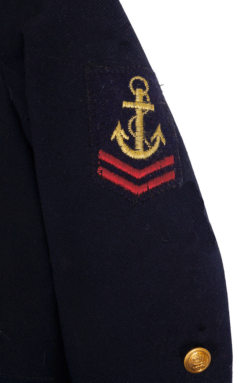 World War 2 Navy HMS Orion Sailors Hat and Coat for Child Size 5 - Poppy's Vintage Clothing