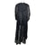 Vintage 1950s Raffia Evening Coat Black Knit Crochet Sz L