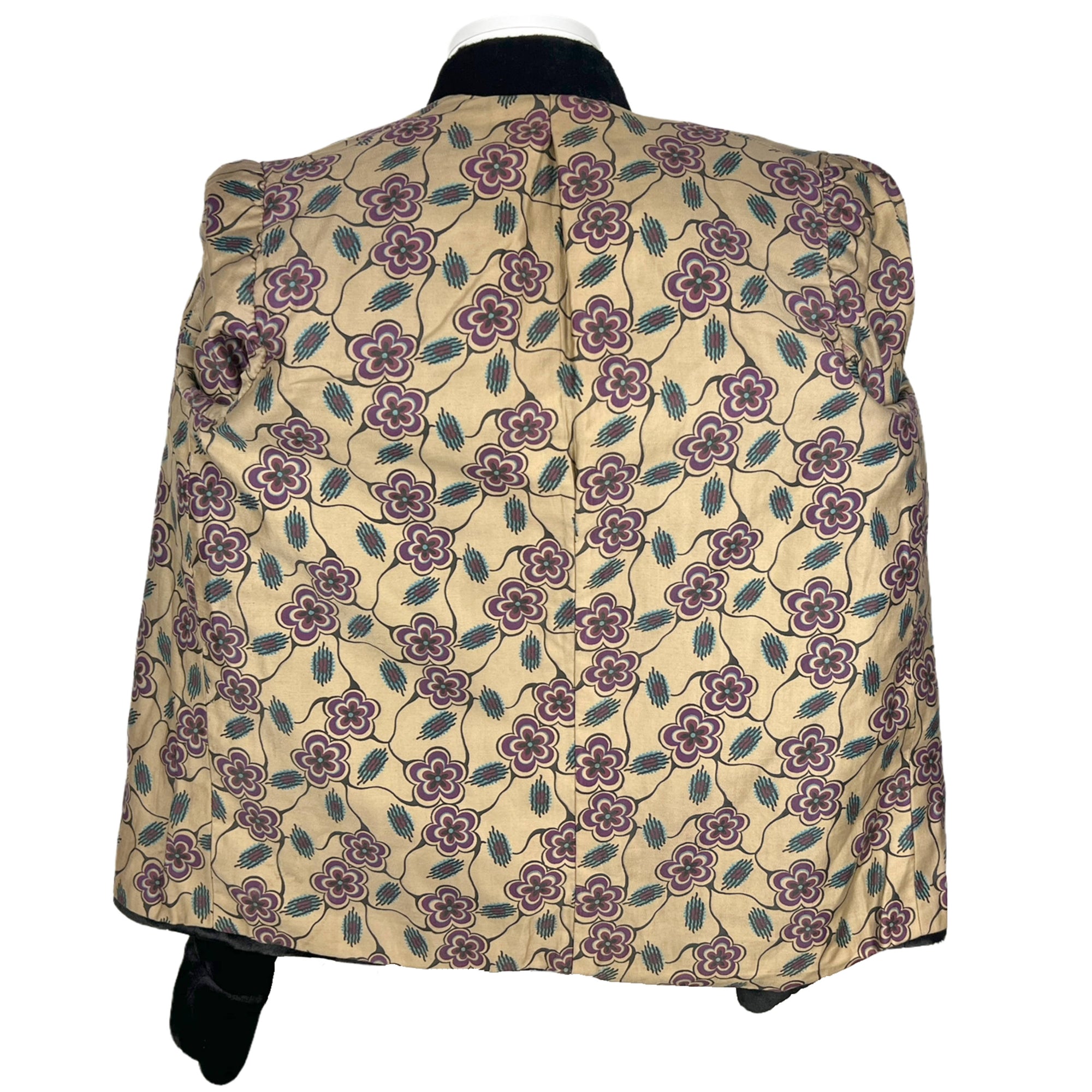 Vintage 1920s Jacket Black Panne Velvet Ladies Size S M