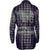 Vintage Smoking Jacket Black &amp; Silver Satin Plaid Pattern Robe Mens Size XL - Poppy's Vintage Clothing