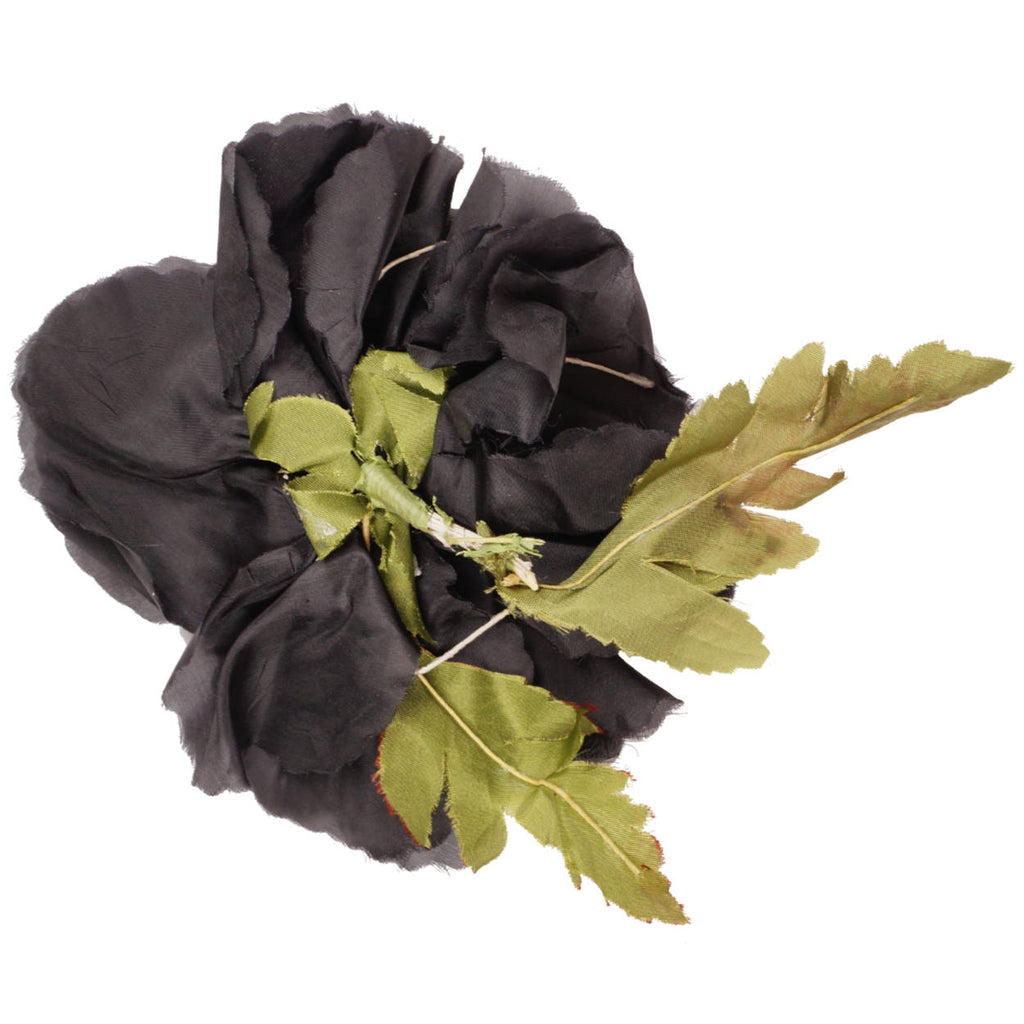 Vintage Black Silk Millinery Flower - Poppy's Vintage Clothing