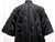 Vintage 1950s Black Silk Coat - Cape Sleeve - Poppy's Vintage Clothing