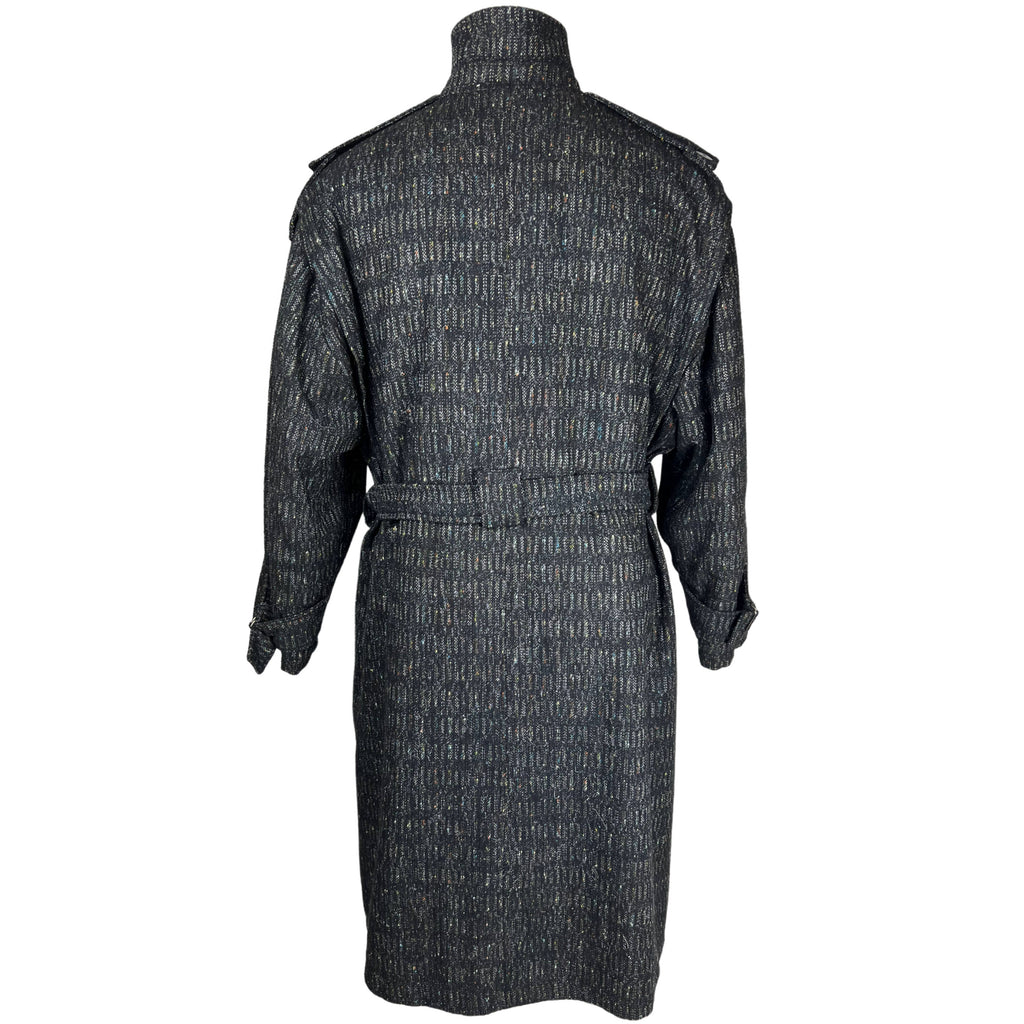 Vintage 1980s New Wave Coat Tweed Overcoat Croydon Size 44
