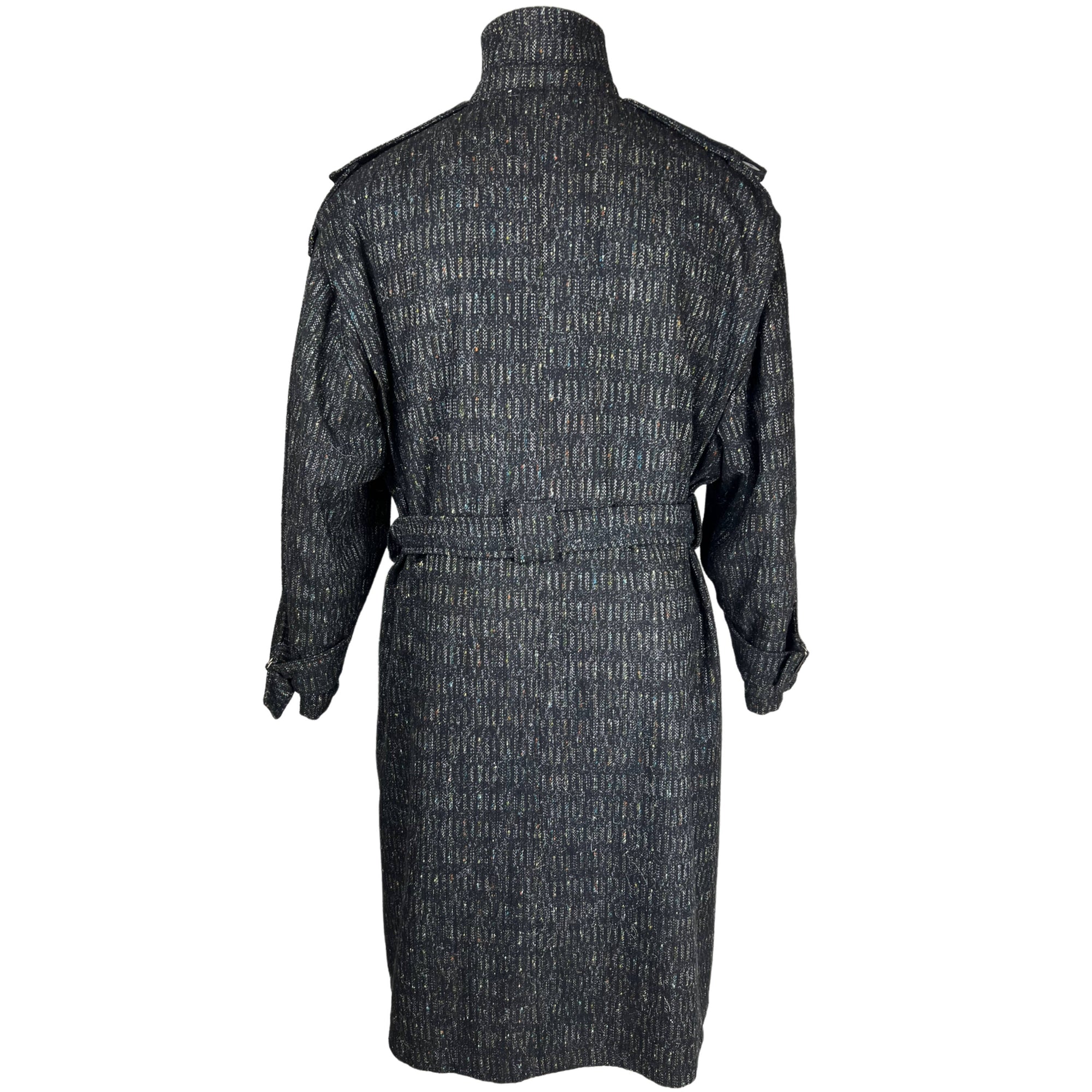 Vintage 1980s New Wave Coat Tweed Overcoat Croydon Size 44