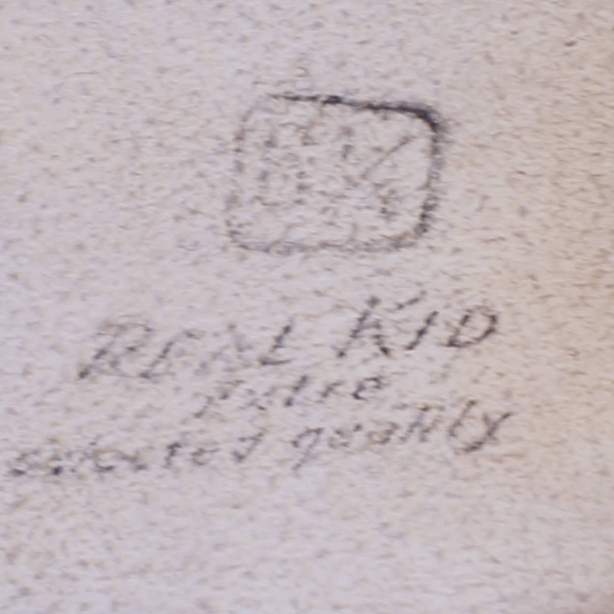 Vintage Blue Kid Leather Gloves with Embroidery 1940s Ladies Size 6.25 - Poppy's Vintage Clothing