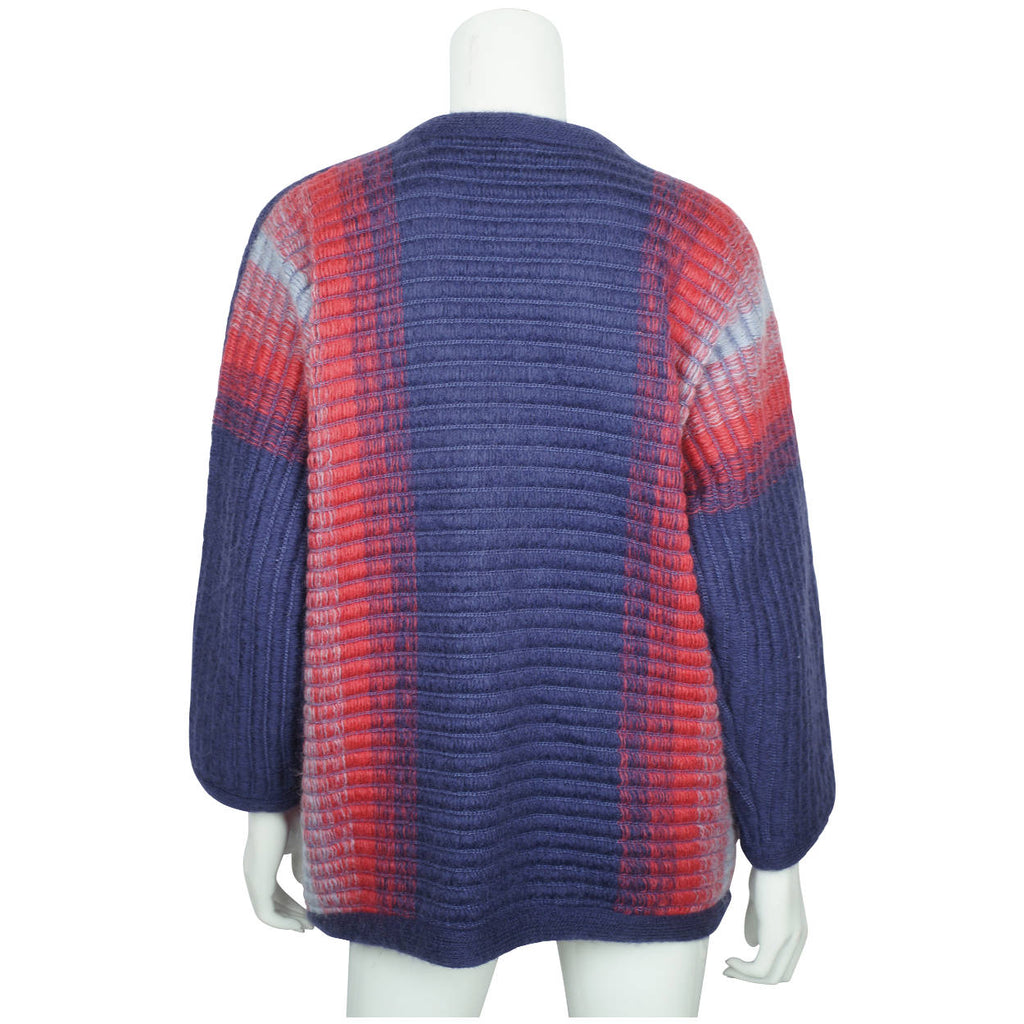 Vintage 80s Kid Mohair Sweater Violet Ladies Sz 40 - Poppy's Vintage Clothing