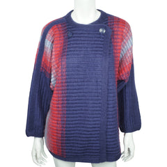 Vintage 80s Kid Mohair Sweater Violet Ladies Sz 40 - Poppy's Vintage Clothing