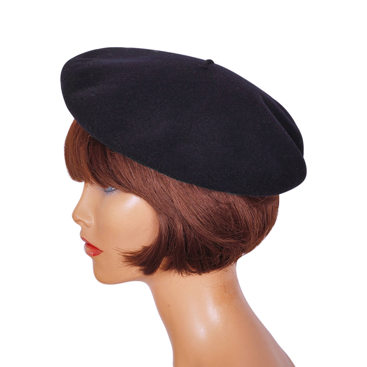 Vintage French Beret Hat Boina Ederra Basque Excelsiora Super Foulard Navy Blue - Poppy's Vintage Clothing