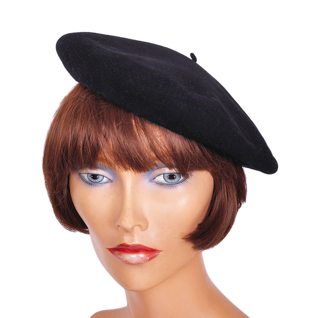 Vintage French Beret Hat Boina Ederra Basque Excelsiora Super Foulard Navy Blue - Poppy's Vintage Clothing