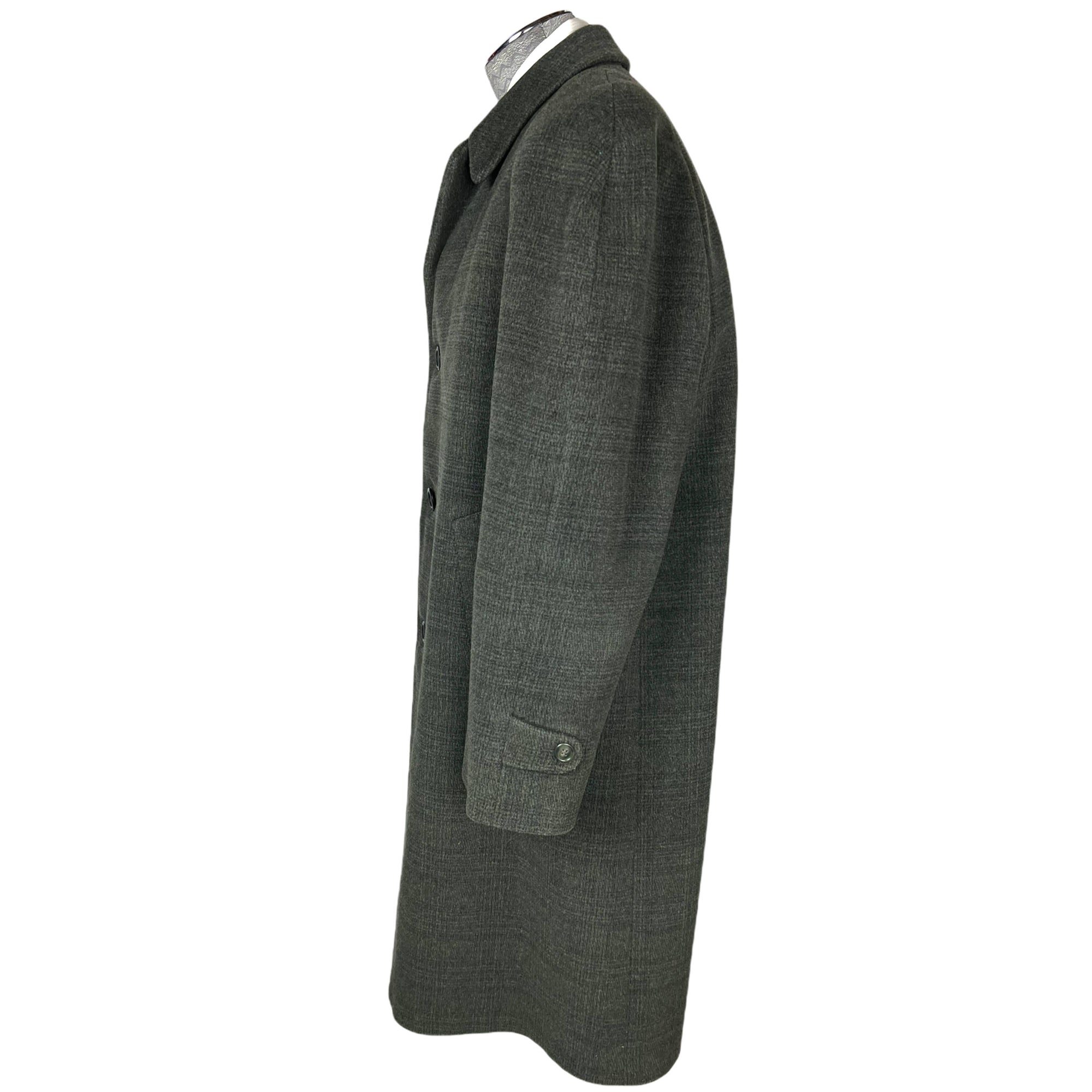 1950s 60s Vintage Mens Overcoat Wool Coat Size L