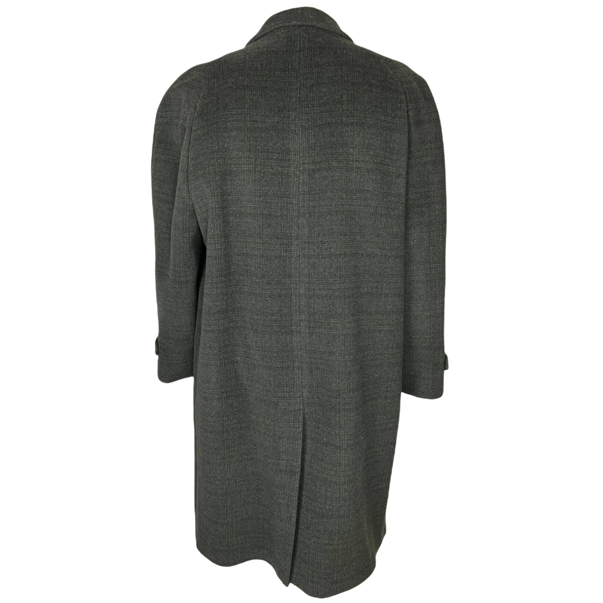 1950s 60s Vintage Mens Overcoat Wool Coat Size L