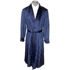 Vintage Mens 1950s Dressing Gown Smoking Lounging Robe Sz M