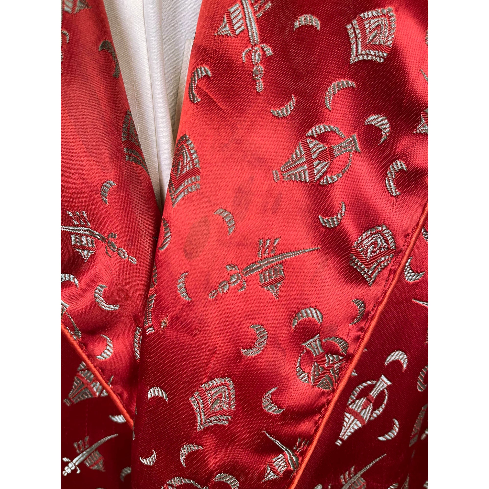 Vintage 1940s Smoking Jacket Bonnington Short Robe Size L