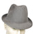 Vintage Borsalino Augusta Fedora Mens Grey Hat Qualita Superiore Sz 6 3/4 Small - Poppy's Vintage Clothing