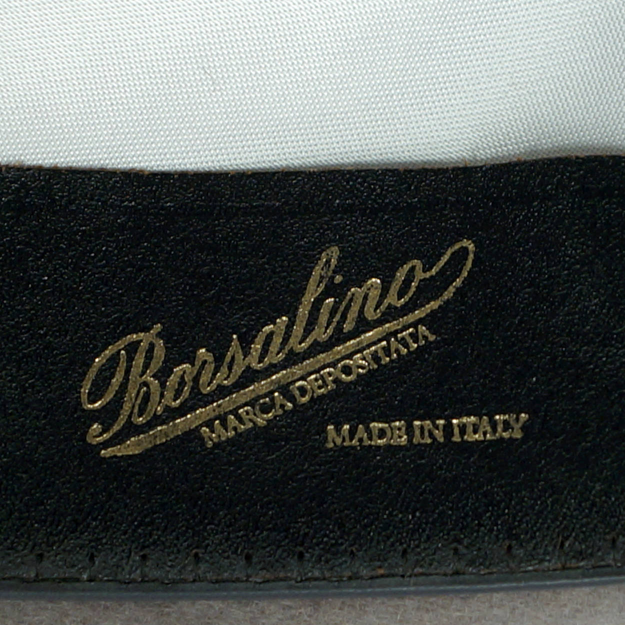 Vintage Borsalino Augusta Fedora Mens Grey Hat Qualita Superiore Sz 6 3/4 Small - Poppy's Vintage Clothing