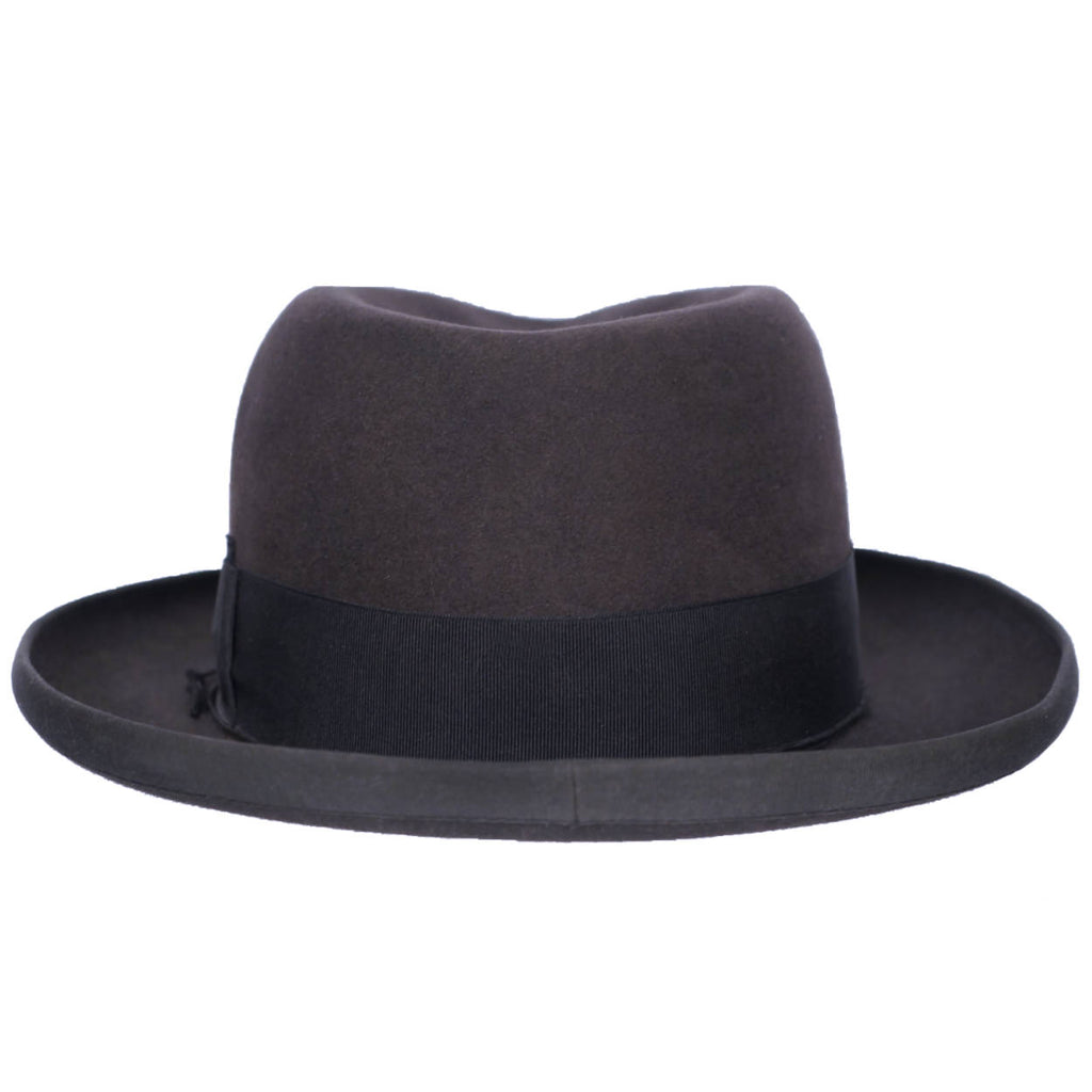 Vintage Borsalino Fedora Mens Homburg Style Qualita Extra Superiore Size Medium - Poppy's Vintage Clothing