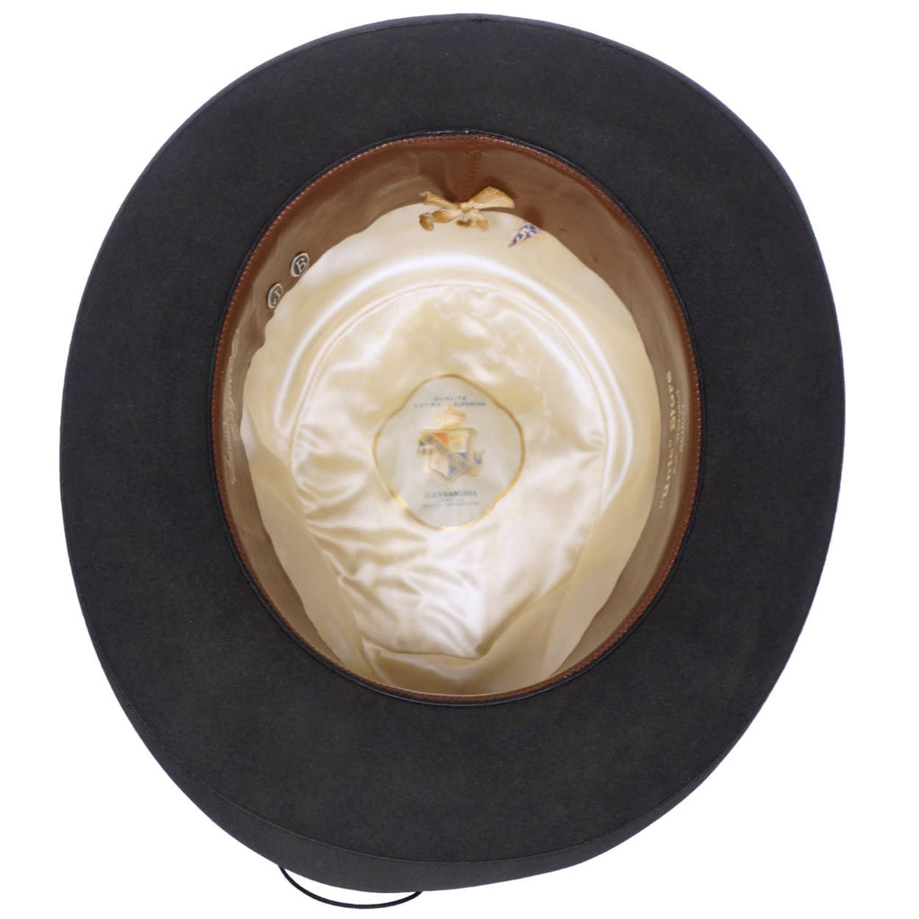 Vintage Borsalino Fedora Mens Homburg Style Qualita Extra Superiore Size Medium - Poppy's Vintage Clothing