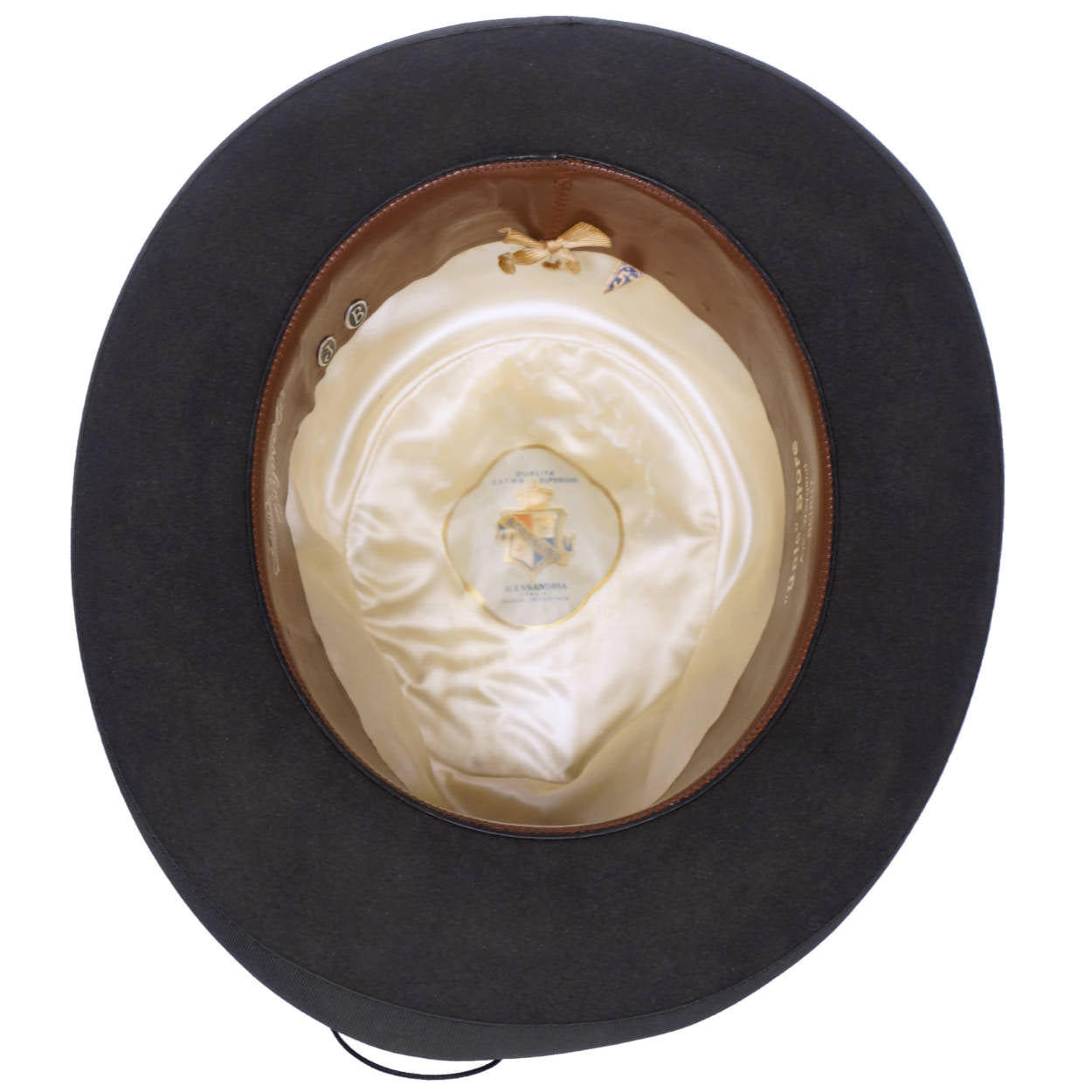 Vintage Borsalino Fedora Mens Homburg Style Qualita Extra Superiore Size Medium - Poppy's Vintage Clothing