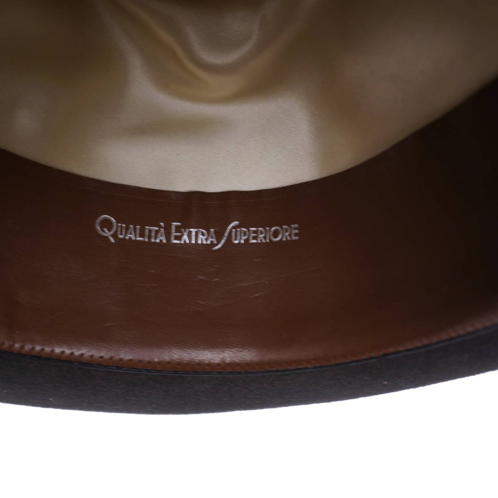 Vintage Borsalino Fedora Mens Homburg Style Qualita Extra Superiore Size Medium - Poppy's Vintage Clothing