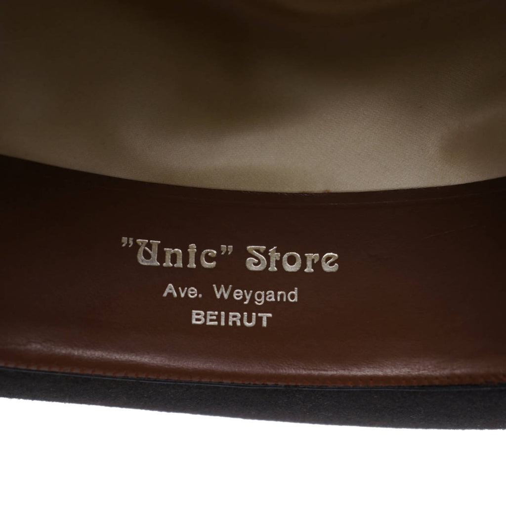 Vintage Borsalino Fedora Mens Homburg Style Qualita Extra Superiore Size Medium - Poppy's Vintage Clothing