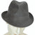 Vintage Borsalino Fedora Mens Grey Plush Finish Hat Qualita Superiore Size 7 1/8 - Poppy's Vintage Clothing