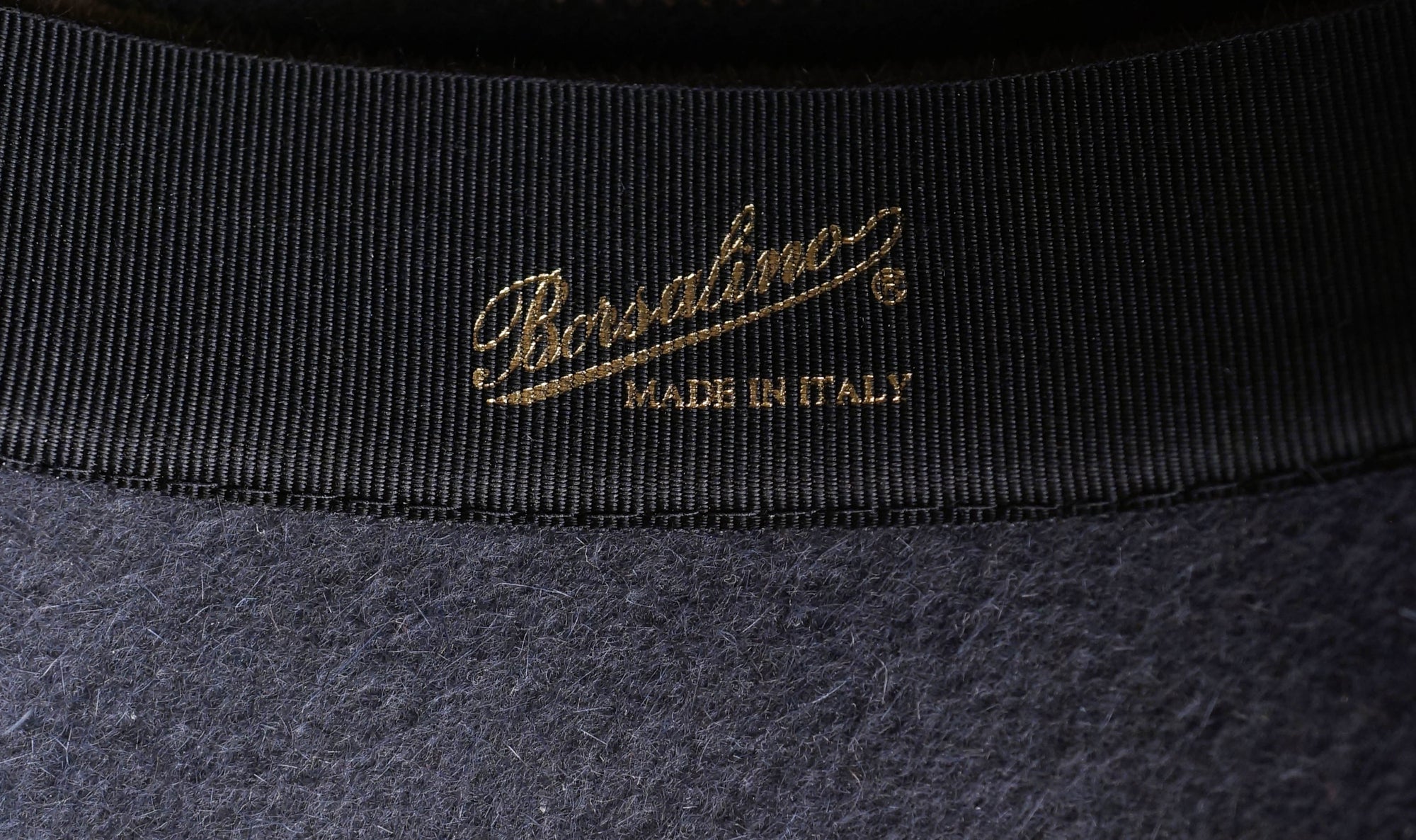Vintage Borsalino Cloche Hat - Grey with Taupe Stripes Ladies Size 7 - Poppy's Vintage Clothing