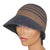 Vintage Borsalino Cloche Hat - Grey with Taupe Stripes Ladies Size 7 - Poppy's Vintage Clothing