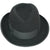 Vintage Borsalino Hat Mens Fedora Homburg Italy Black Size M - Poppy's Vintage Clothing