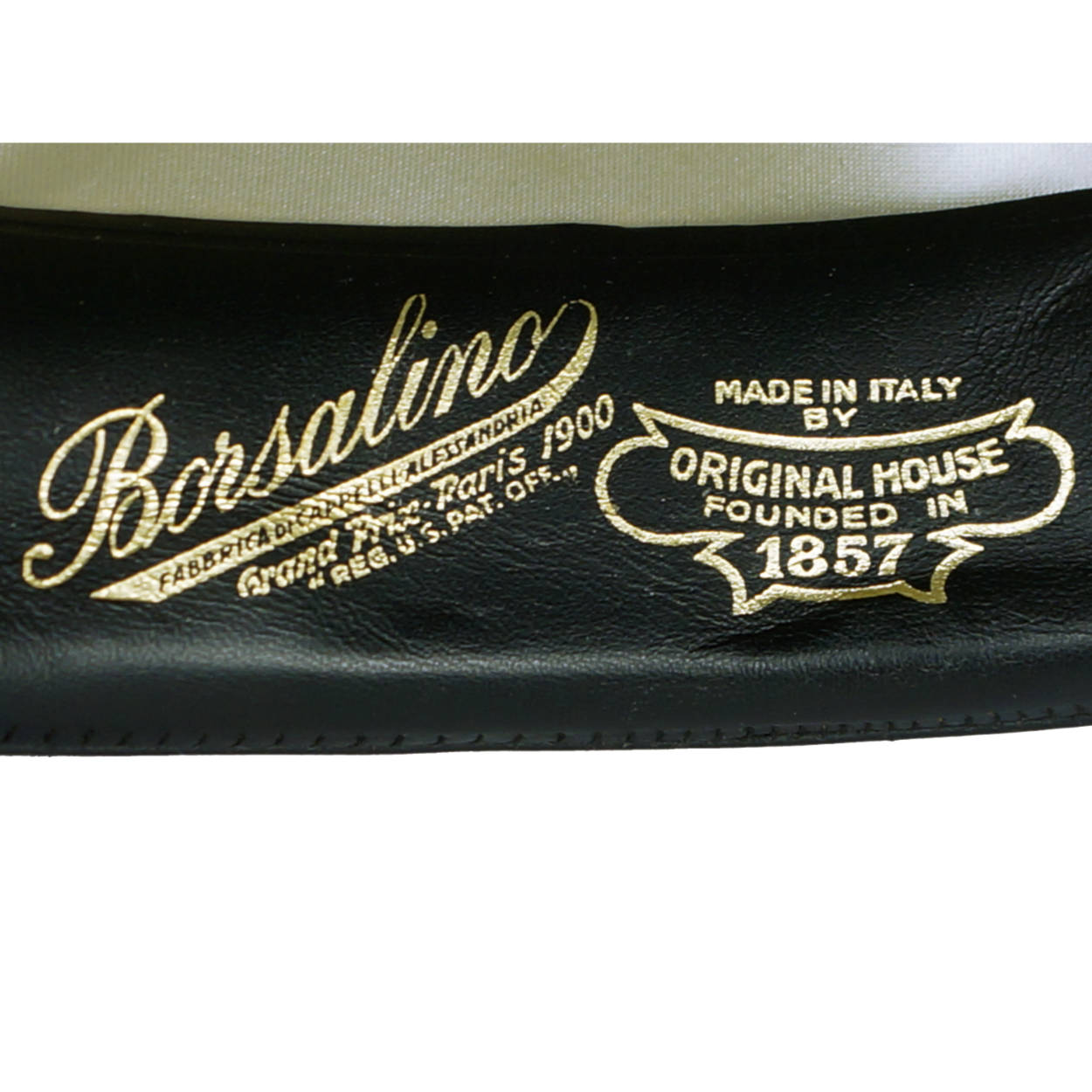 Vintage Borsalino Hat Mens Fedora Homburg Italy Black Size M - Poppy's Vintage Clothing