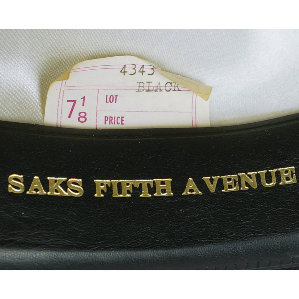 Vintage Borsalino Hat Mens Fedora Homburg Italy Black Size M - Poppy's Vintage Clothing