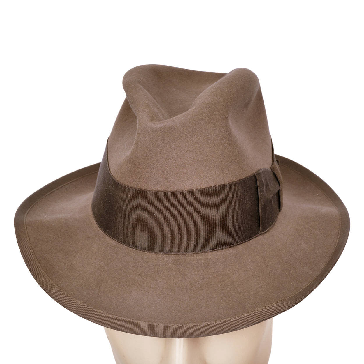 Vintage Borsalino Fedora 1950s Mens Brown Hat Qualita Superiore Size Small - Poppy's Vintage Clothing