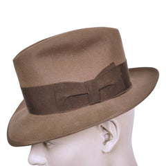 Vintage Borsalino Fedora 1950s Mens Brown Hat Qualita Superiore Size Small - Poppy's Vintage Clothing