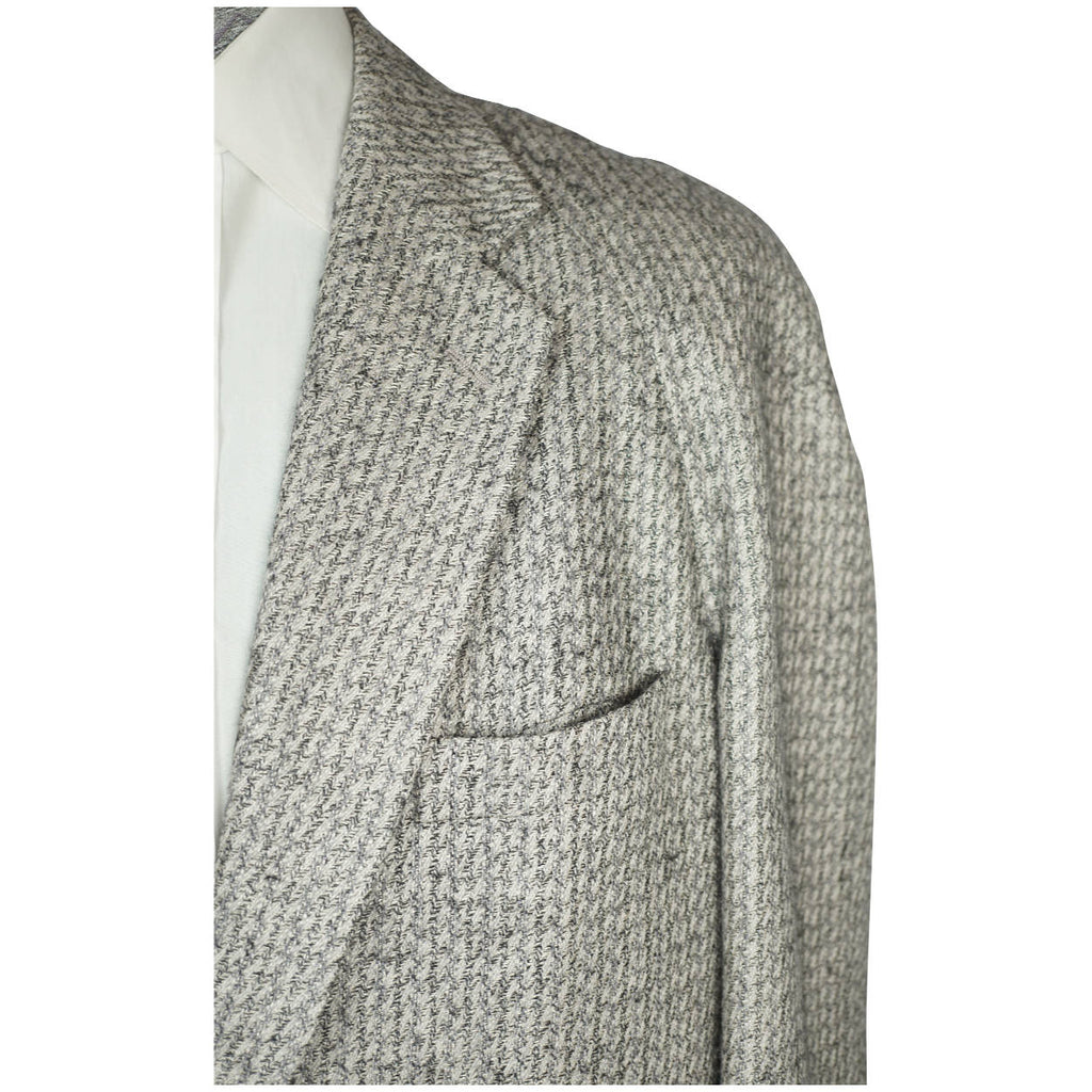 Vintage 80s Borsalino Jacket Wool and Silk Blend Mens Sz M L - Poppy's Vintage Clothing