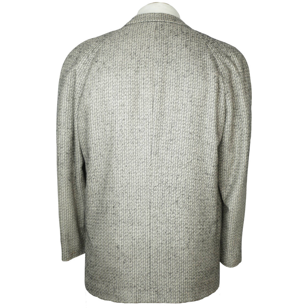Vintage 80s Borsalino Jacket Wool and Silk Blend Mens Sz M L - Poppy's Vintage Clothing