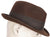 Vintage Borsalino Brown Fedora Hat Mens Size Large 7 1/4 - Poppy's Vintage Clothing
