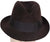 Vintage Borsalino Featherweight Fedora Gran Lusso Club Mens Hat Large Size 7 3/8 - Poppy's Vintage Clothing
