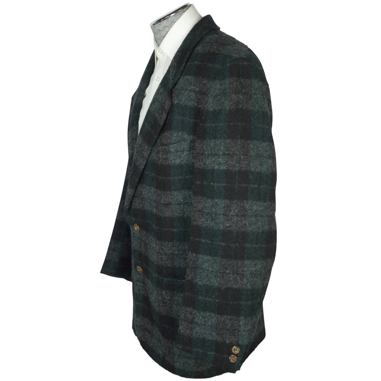 Vintage 80s Hugo Boss Sport Coat Scottish Wool Jacket Size L