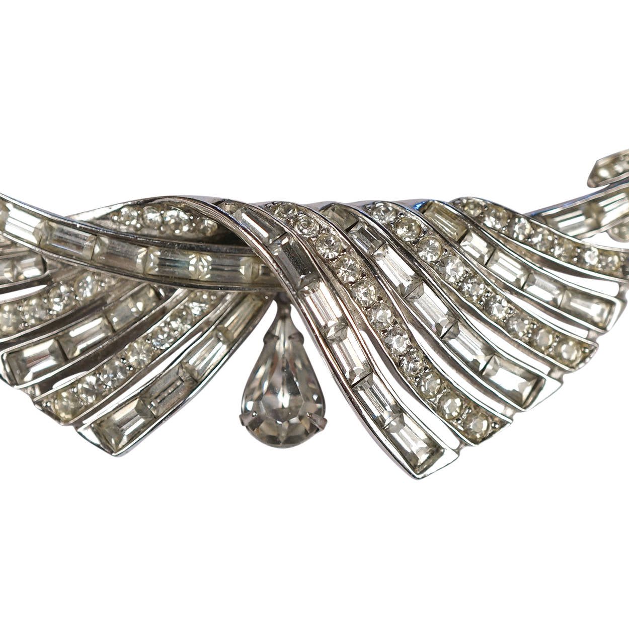 Vintage 1950s Marcel Boucher Rhinestone Choker Necklace 5872 - Poppy's Vintage Clothing