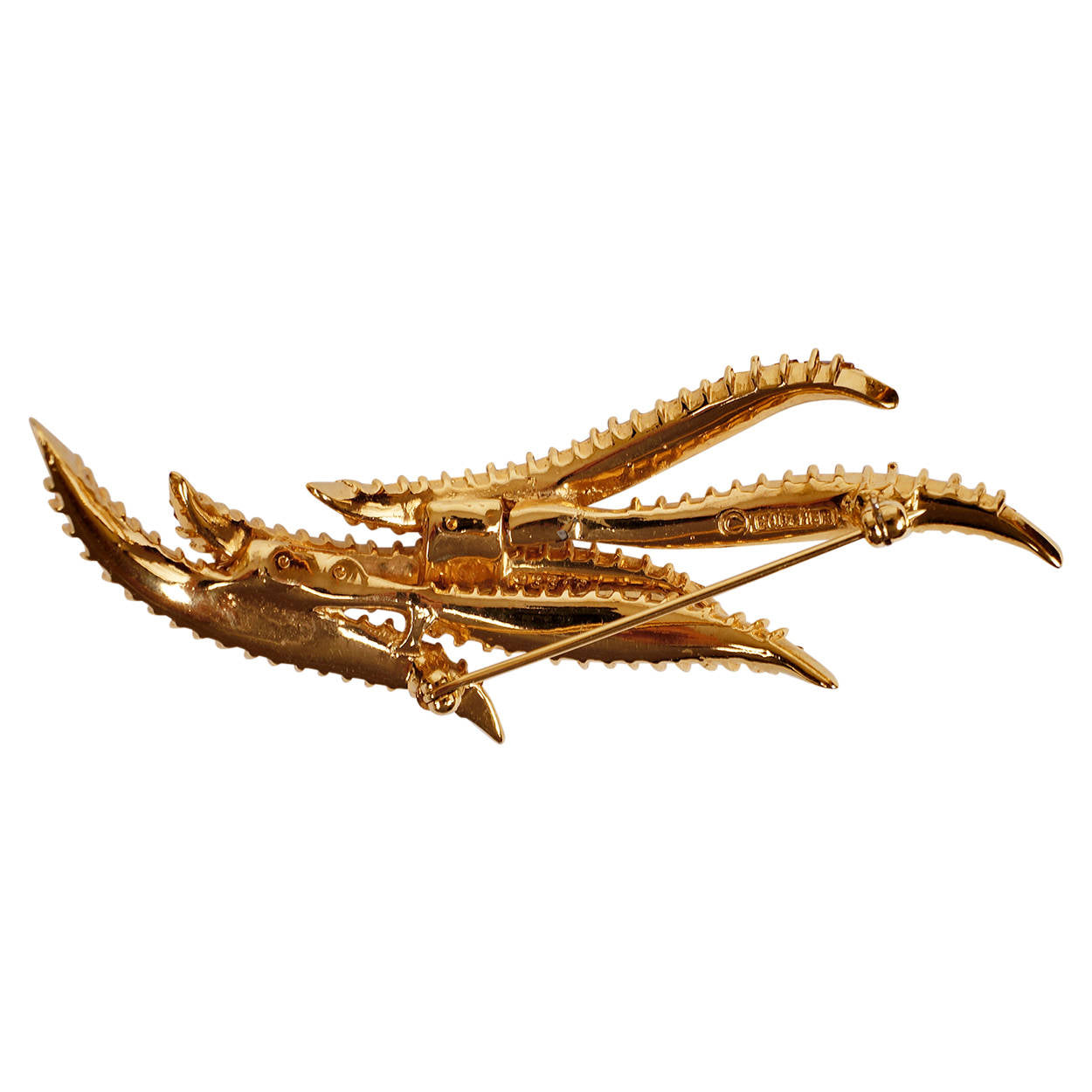 Vintage Marcel Boucher Topaz Rhinestone Brooch &amp; Earrings 9331E Demi Parure - Poppy's Vintage Clothing