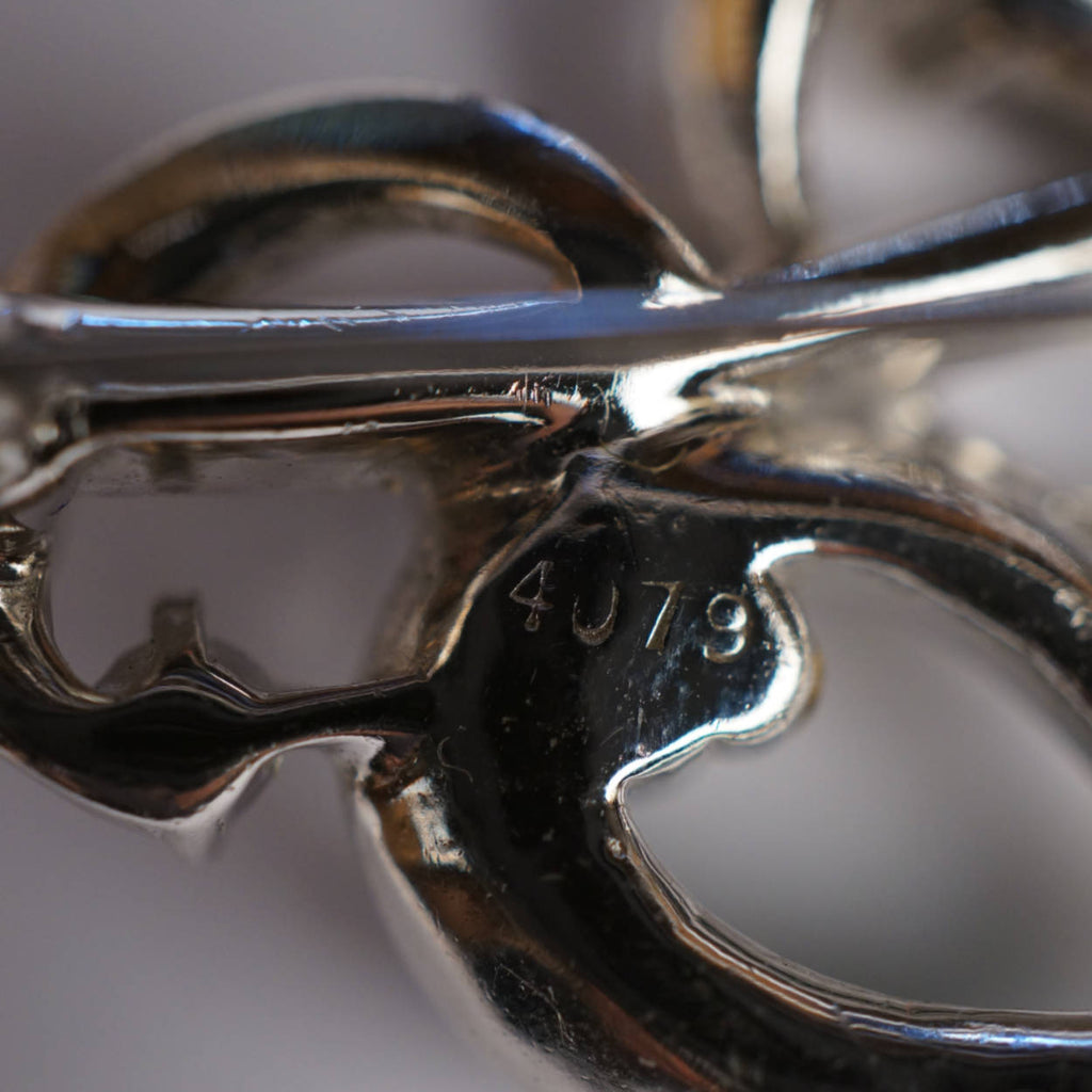 Vintage Marcel Boucher Green Rhinestone Brooch & Earrings Demi Parure - Poppy's Vintage Clothing