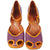 Vintage Chunky Shoes Purple & Orange 70s Platform Size 9 - Poppy's Vintage Clothing