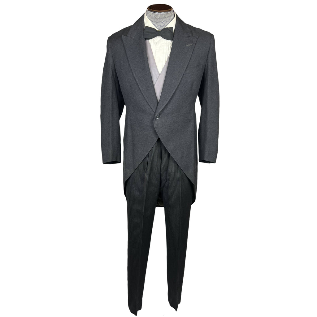 Vintage 60s Morning Suit Striped Pants English Custom Tailor