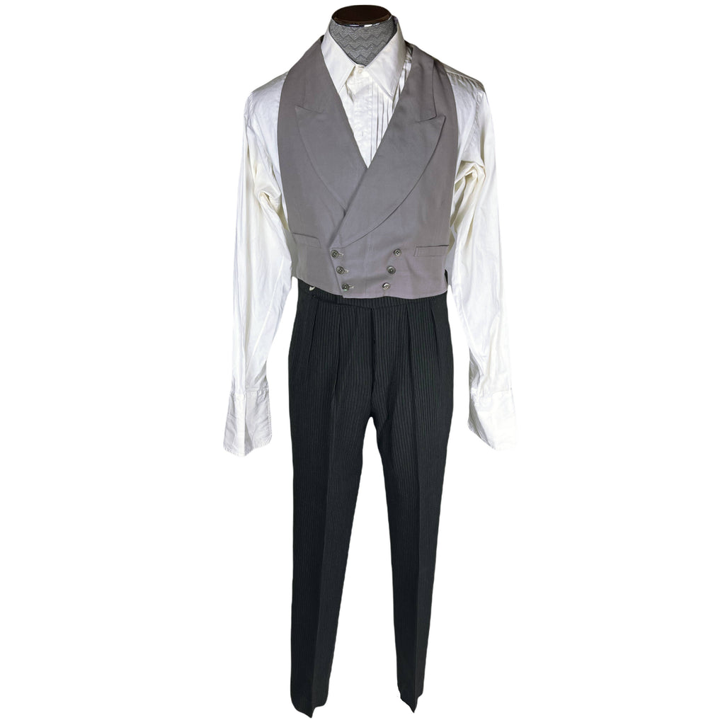 Vintage 60s Morning Suit Striped Pants English Custom Tailor
