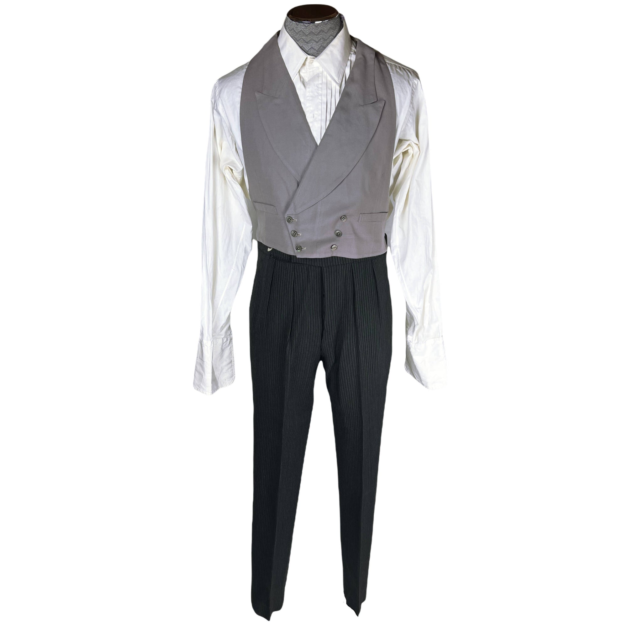 Vintage 60s Morning Suit Striped Pants English Custom Tailor